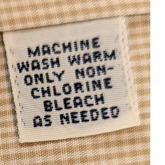 Ralph Lauren Mens Classic Fit Button Down Shirt Tan Stripe Pony Logo Long Sleeve - Picture 6 of 11